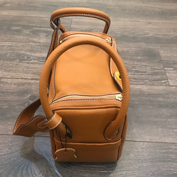 $Flaw Brown Genuine Leather Denver Handbag$ - Picture 6 of 10